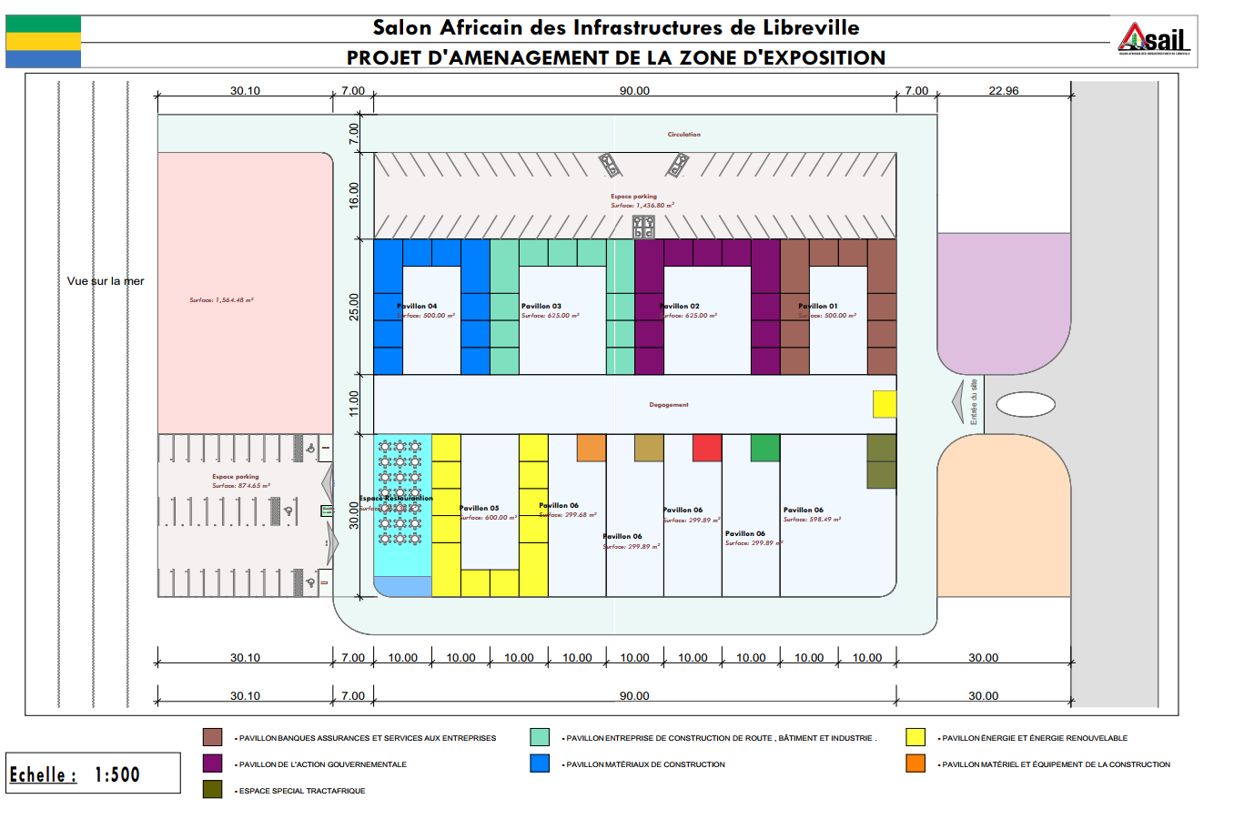 Plan de la zone d'exposition SAIL 2026